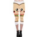 Kawaii Burger Capri Leggings View1