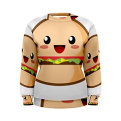 Kawaii Burger Women s Sweatshirts