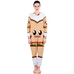 Kawaii Burger Onepiece Jumpsuit (ladies) 