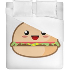 Kawaii Burger Duvet Cover Single Side (double Size)