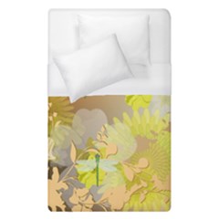 Beautiful Yellow Flowers With Dragonflies Duvet Cover Single Side (single Size)