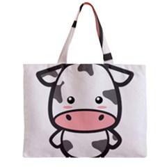 Kawaii Cow Zipper Tiny Tote Bags by KawaiiKawaii