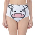 Kawaii Cow High-Waist Bikini Bottoms View1