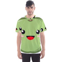 Kawaii Green Apple Men s Sport Mesh Tees