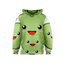 Kawaii Green Apple Kid s Pullover Hoodies