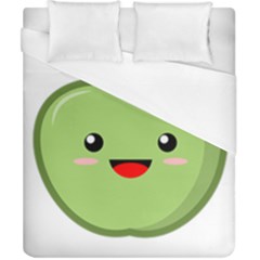 Kawaii Green Apple Duvet Cover Single Side (double Size)