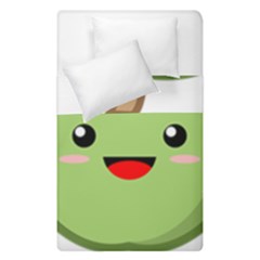 Kawaii Green Apple Duvet Cover (single Size)