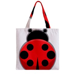 Kawaii Ladybug Zipper Grocery Tote Bags