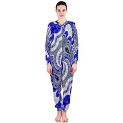 Bright Blue Abstract  Onepiece Jumpsuit (ladies)  by OCDesignss