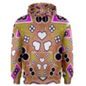 Pink Black Yellow Abstract  Men s Pullover Hoodies View1