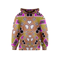 Pink Black Yellow Abstract  Kid s Pullover Hoodies by OCDesignss