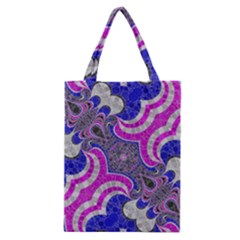 Beautiful Blue Black Abstract  Classic Tote Bags