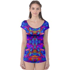 Abstract 4 Short Sleeve Leotard