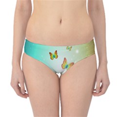 Flowers With Wonderful Butterflies Hipster Bikini Bottoms