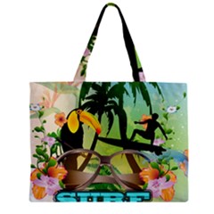 Surfing Zipper Tiny Tote Bags