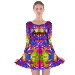 Abstract 6 Long Sleeve Skater Dress by icarusismartdesigns