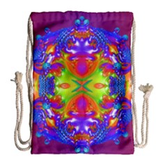 Abstract 6 Drawstring Bag (large)