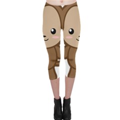 Kawaii Monkey Capri Leggings by KawaiiKawaii