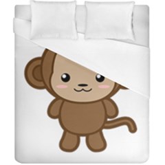 Kawaii Monkey Duvet Cover Single Side (double Size) by KawaiiKawaii