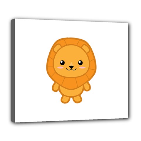 Kawaii Lion Deluxe Canvas 24  X 20   by KawaiiKawaii