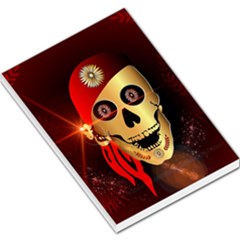 Funny, Happy Skull Large Memo Pads by FantasyWorld7