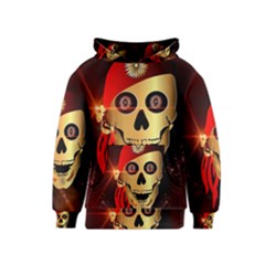 Funny, Happy Skull Kid s Pullover Hoodies by FantasyWorld7