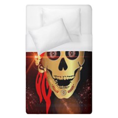 Funny, Happy Skull Duvet Cover Single Side (single Size)