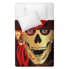 Funny, Happy Skull Duvet Cover (single Size)