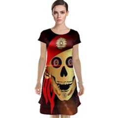 Funny, Happy Skull Cap Sleeve Nightdresses