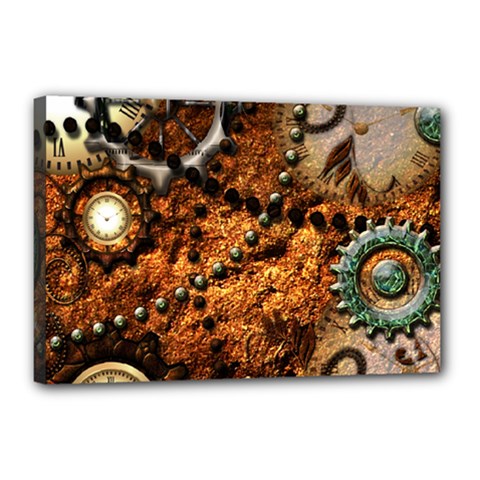 Steampunk In Noble Design Canvas 18  X 12 