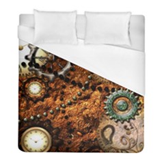 Steampunk In Noble Design Duvet Cover Single Side (twin Size) by FantasyWorld7