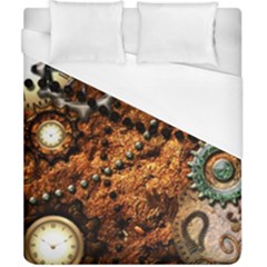 Steampunk In Noble Design Duvet Cover Single Side (double Size) by FantasyWorld7