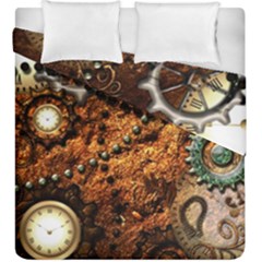 Steampunk In Noble Design Duvet Cover (king Size) by FantasyWorld7