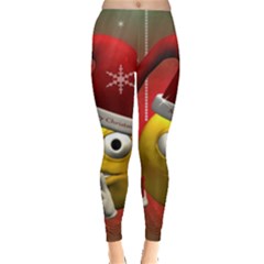 Funny Christmas Smiley Women s Leggings by FantasyWorld7