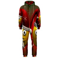 Funny Christmas Smiley Hooded Jumpsuit (men) 