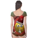 Funny Christmas Smiley Short Sleeve Leotard View2