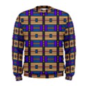 Rectangles and stripes pattern  Men s Sweatshirt View1