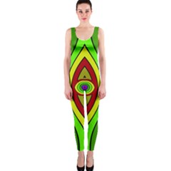 Colorful Symmetric Shapes Onepiece Catsuit