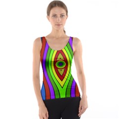 Colorful Symmetric Shapes Tank Top