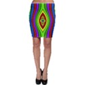 Colorful symmetric shapes Bodycon Skirt View1