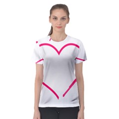 Customizable Shotgun Heart Women s Sport Mesh Tees