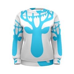 Party Deer With Bunting Women s Sweatshirts