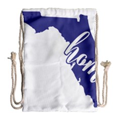 Florida Home  Drawstring Bag (large) by CraftyLittleNodes