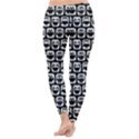 Black And White Owl Pattern Winter Leggings View4