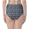 Black And White Owl Pattern High-Waist Bikini Bottoms View2