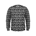 Black And White Owl Pattern Boys  Sweatshirts View1