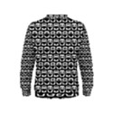 Black And White Owl Pattern Boys  Sweatshirts View2