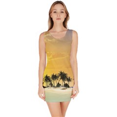 Beautiful Island In The Sunset Bodycon Dresses