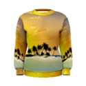 Beautiful Island In The Sunset Women s Sweatshirts View1