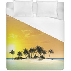 Beautiful Island In The Sunset Duvet Cover Single Side (double Size)